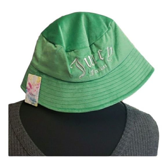 Juicy Couture Accessories - Juicy Couture Bright Green Bucket Hat